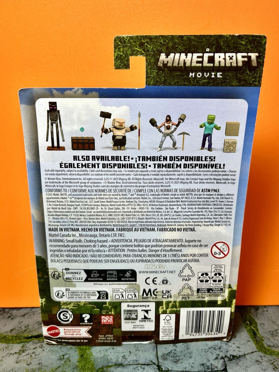 2025 Mattel - A Minecraft Movie 4in Figure: ENDERMAN (w/ Chest & Ender ...