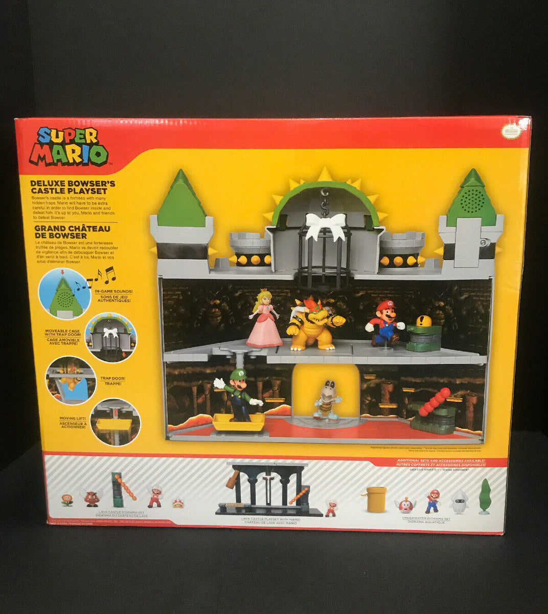 Nintendo Super Mario Deluxe Bowser's Castle Playset w/ Exclusive