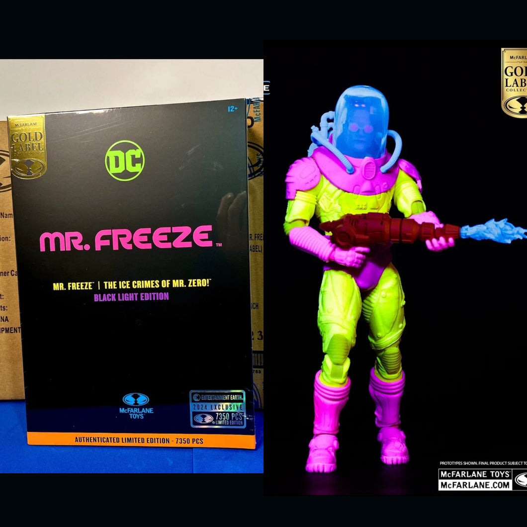 2024 McFarlane DC Gold Label EE Exclusive - MR. FREEZE (Black Light Edition)