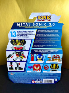 2024 JAKKS Pacific Sonic the Hedgehog Figure: METAL SONIC 3.0 (w/ Star Red Ring)