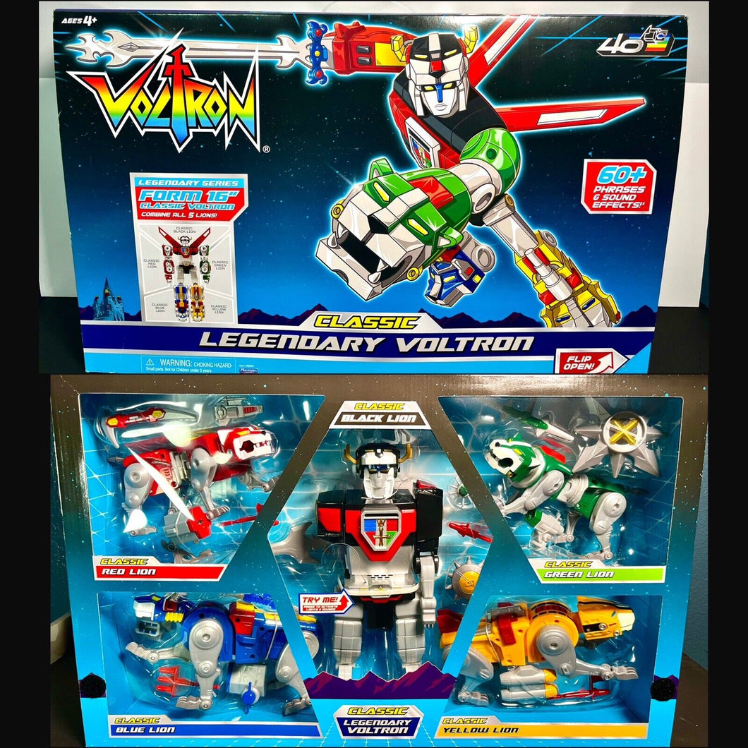 2024 Voltron (1984) Classic 40th Anniversary Legendary Lion 5-Pack 16in/40.64cm