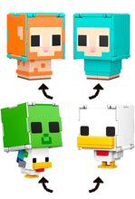 Load image into Gallery viewer, 2024 Minecraft Flippin’ Figs 2-Pack: SHEEP &amp; CHICKEN JOCKEY/CHICKEN