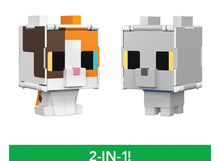 Load image into Gallery viewer, 2024 Minecraft Flippin’ Figs - GALICO CAT + BRITISH SHORTHAIR CAT 2-in-1 Figure