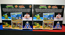 Load image into Gallery viewer, 2022 Street Fighter II vs TMNT Bundle- LEONARDO VS. RYU, MICHELANGELO VS CHUN-LI