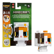 Load image into Gallery viewer, 2024 Minecraft Flippin’ Figs - GALICO CAT + BRITISH SHORTHAIR CAT 2-in-1 Figure