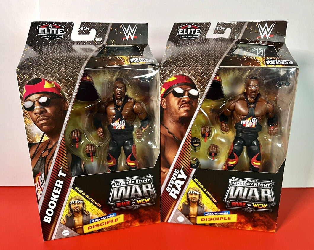 2024 WWE Elite - The Monday Night War: BOOKER T & STEVIE RAY (HARLEM HEAT, WCW)