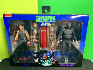 NECA TMNT II: The Secret of the Ooze - Keno (Foot Training) & Foot Soldier - DMG
