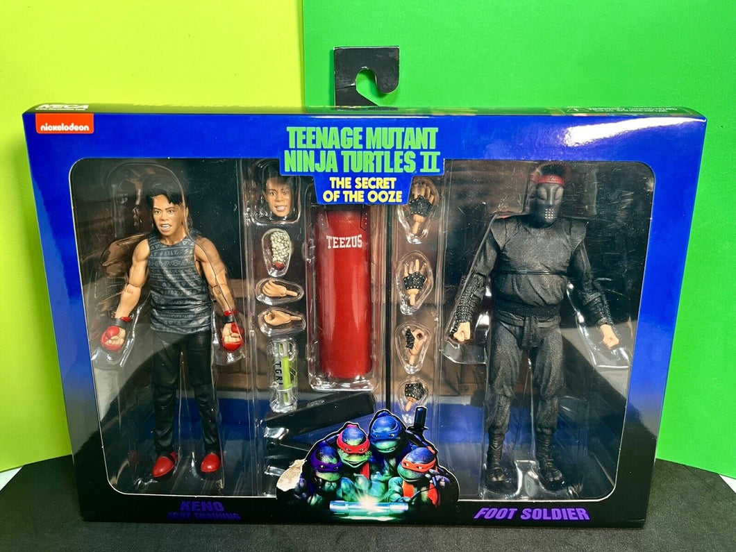 NECA TMNT II: The Secret of the Ooze - Keno (Foot Training) & Foot Soldier - DMG