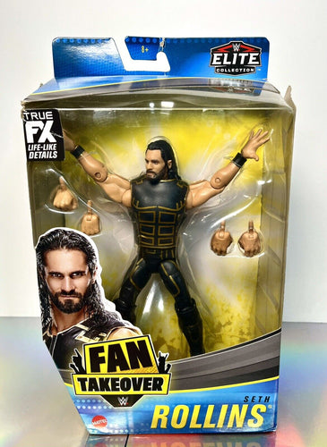2021 WWE Elite Collection Fan Takeover: SETH ROLLINS (Wrestlemania 35) - DAMAGED