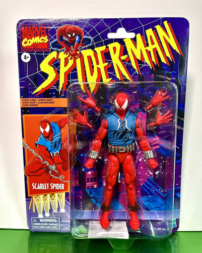 2024 Marvel Legends Retro - Spider-Man 1994 Action Figure - SCARLET SPIDER
