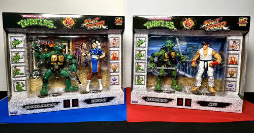 2022 Street Fighter II vs TMNT Bundle- LEONARDO VS. RYU, MICHELANGELO VS CHUN-LI