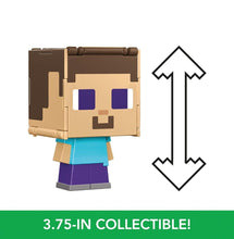 Load image into Gallery viewer, 2024 Minecraft Flippin’ Figs - STEVE + IRON ARMOR STEVE 2-in-1 Figure