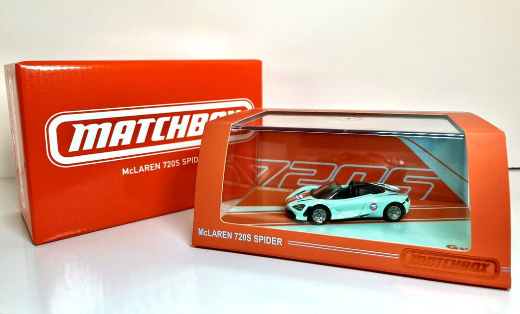 2024 Mattel Creations - Matchbox - 2019 Gulf McLaren 720S Spider Collectible Car