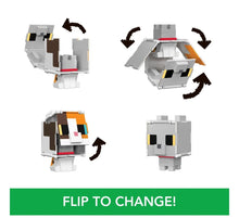 Load image into Gallery viewer, 2024 Minecraft Flippin’ Figs - GALICO CAT + BRITISH SHORTHAIR CAT 2-in-1 Figure