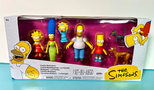 2024 JAKKS Pacific THE SIMPSONS Family Multipack (Homer, Marge, Bart, Lisa, etc)