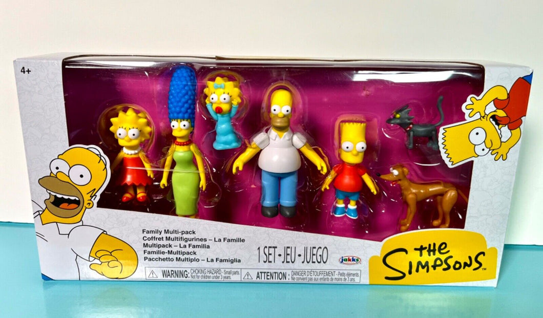 2024 JAKKS Pacific THE SIMPSONS Family Multipack (Homer, Marge, Bart, Lisa, etc)