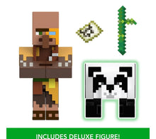 Load image into Gallery viewer, 2024 Minecraft 15th Anniversary Figure 2-Pack: JUNGLE CARTOGRAPHER &amp; PANDA