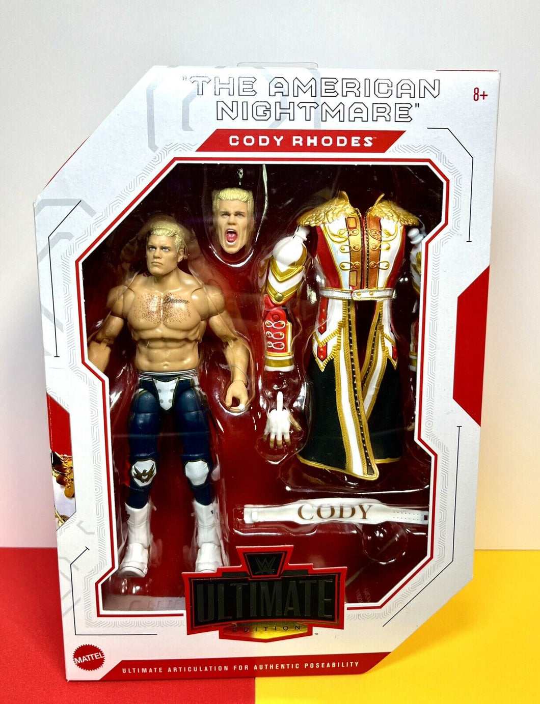 2024 WWE Ultimate Edition Series 21 “THE AMERICAN NIGHTMARE” CODY RHODES (WM 39)