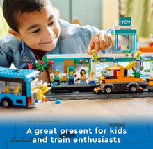 Load image into Gallery viewer, 2022 LEGO CITY: Train Station (#60335, 907pcs)
