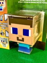 Load image into Gallery viewer, 2024 Minecraft Flippin’ Figs - STEVE + IRON ARMOR STEVE 2-in-1 Figure