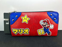 Load image into Gallery viewer, BioWorld Nintendo Super Mario - Mario Items Japanese Trifold Wallet Faux Leather