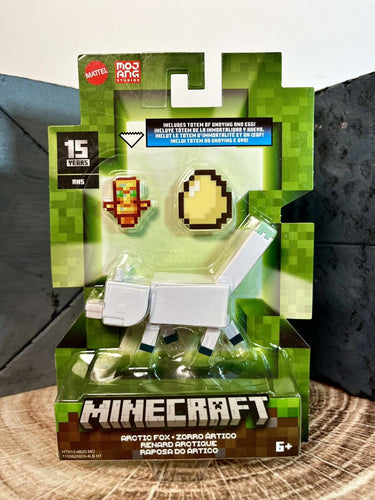 2024 Minecraft 15th Anniversary Action Figure: ARCTIC FOX (w/ Totem of Undying)