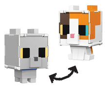 Load image into Gallery viewer, 2024 Minecraft Flippin’ Figs - GALICO CAT + BRITISH SHORTHAIR CAT 2-in-1 Figure
