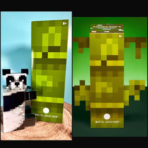 2023 Mattel Creations SDCC Excl Minecraft - DIAMOND LEVEL PANDA (Bamboo Box)