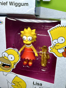 2024 JAKKS The Simpsons 2.5” Figs: HOMER, BART, LISA, NED FLANDERS, CHIEF WIGGUM