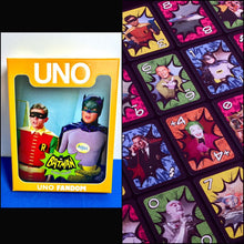 Load image into Gallery viewer, 2024 UNO Fandom - Batman 1966 Classic TV Series Card Game - Exclusive!