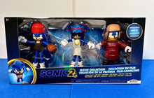 Load image into Gallery viewer, 2022 JAKKS Pacific Sonic the Hedgehog 2 - Movie Collection 3-Pack Sonic Costumes