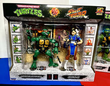 Load image into Gallery viewer, 2022 Street Fighter II vs TMNT Bundle- LEONARDO VS. RYU, MICHELANGELO VS CHUN-LI