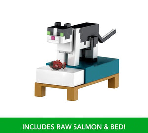 2024 Minecraft 15th Anniversary Build-a-Portal Figure: JELLIE CAT (w/ Bed)