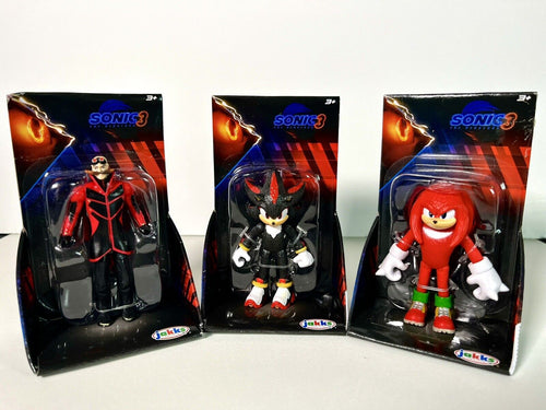 2024 Sonic the Hedgehog 3 Bundle - DR. EGGMAN, SHADOW, KNUCKLES 2.5in (6.35cm)