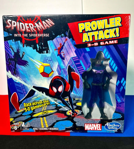2018 Hasbro Spider-Man Into The Spider-Verse Prowler Attack 3D Board Game Sealed