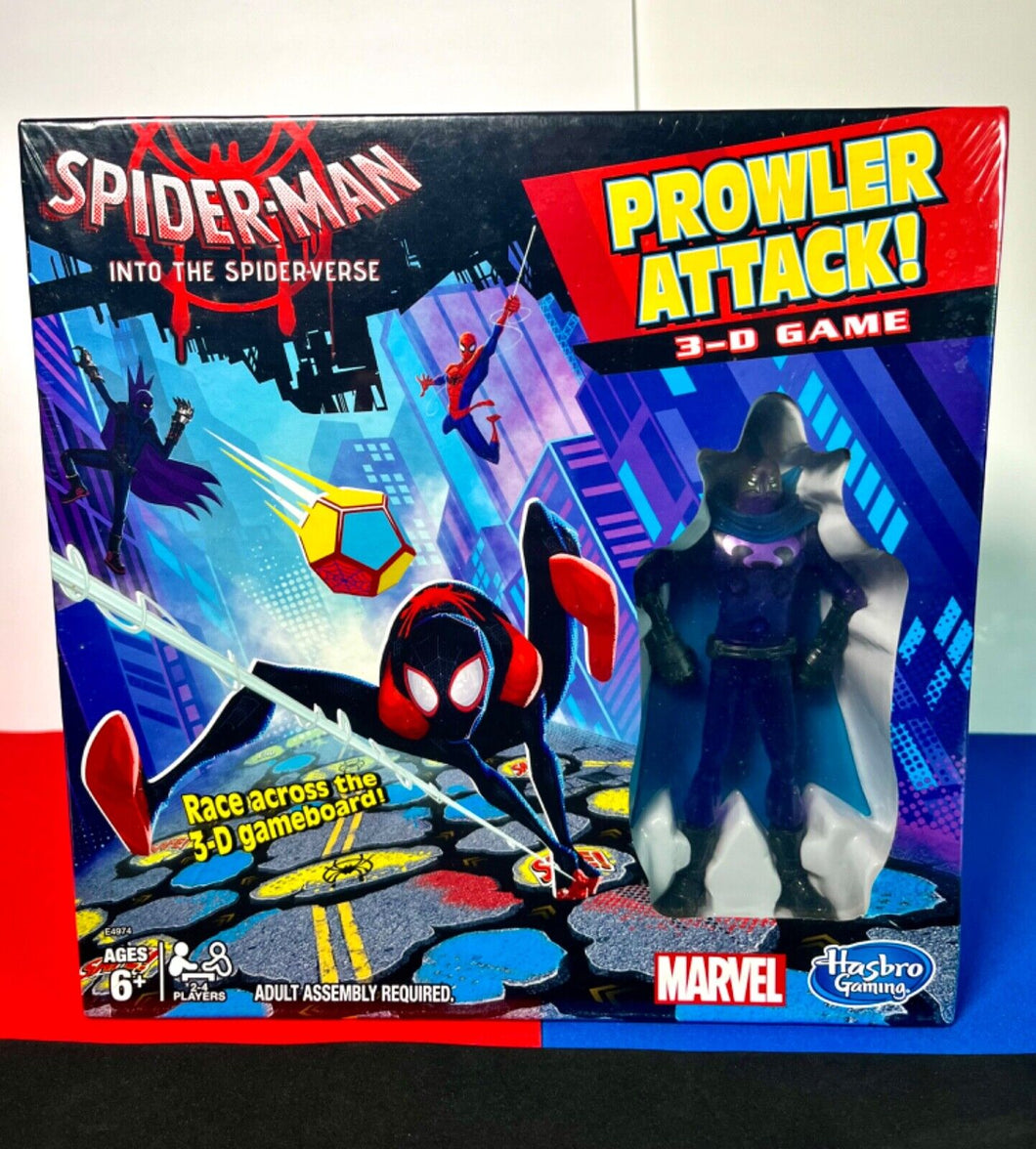 2018 Hasbro Spider-Man Into The Spider-Verse Prowler Attack 3D Board Game Sealed