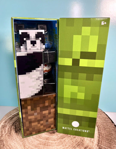 2023 Mattel Creations SDCC Excl Minecraft - DIAMOND LEVEL PANDA (Bamboo Box)