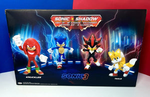2024 JAKKS Pacific Sonic the Hedgehog 3 Movie Action Figures 4-Pack (Lights Up!)