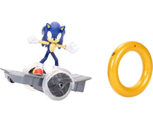 Load image into Gallery viewer, 2024 JAKKS Sonic the Hedgehog - Sonic Speed RC Toy (Lights up, Gold Ring Ctrl)