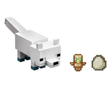 Load image into Gallery viewer, 2024 Minecraft 15th Anniversary Action Figure: ARCTIC FOX (w/ Totem of Undying)