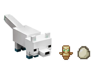 2024 Minecraft 15th Anniversary Action Figure: ARCTIC FOX (w/ Totem of Undying)