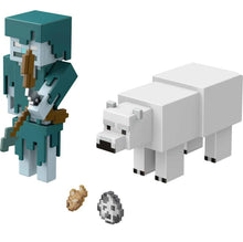 Load image into Gallery viewer, 2024 Minecraft Build-a-Portal Figure 2-Pack: STRAY vs. POLAR BEAR