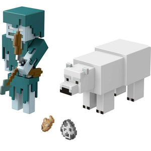 2024 Minecraft Build-a-Portal Figure 2-Pack: STRAY vs. POLAR BEAR