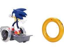 Load image into Gallery viewer, 2024 JAKKS Sonic the Hedgehog - Sonic Speed RC Toy (Lights up, Gold Ring Ctrl)