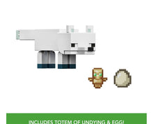 Load image into Gallery viewer, 2024 Minecraft 15th Anniversary Action Figure: ARCTIC FOX (w/ Totem of Undying)
