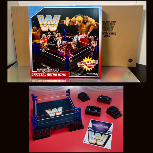 2024 Mattel Creations Exclusive - WWE/WWF Official Retro WrestleMania Ring