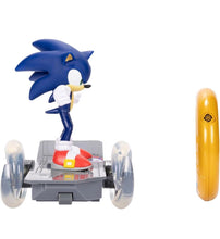 Load image into Gallery viewer, 2024 JAKKS Sonic the Hedgehog - Sonic Speed RC Toy (Lights up, Gold Ring Ctrl)