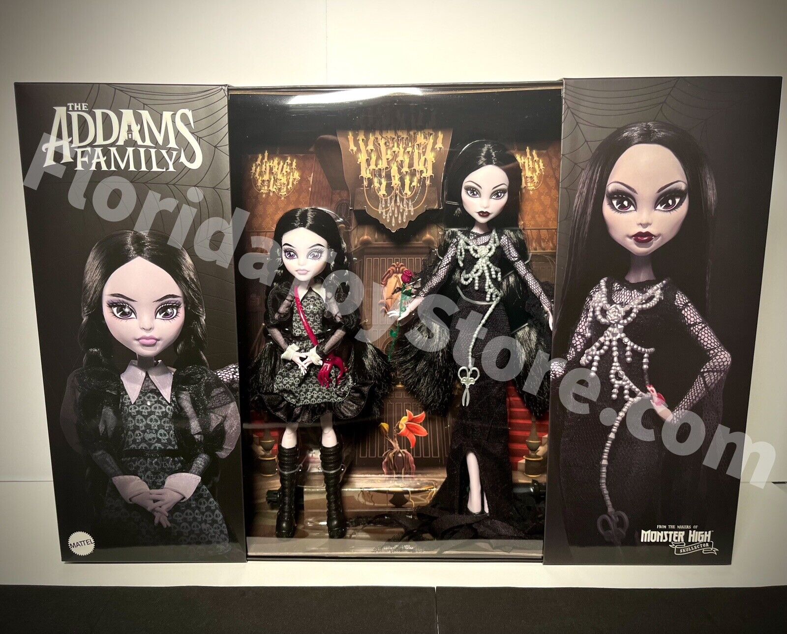 are addams family monsters 2024 Monster High Skullector Series - The Addams Family 2-Doll Pack