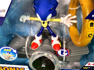 2024 JAKKS Sonic the Hedgehog - Sonic Speed RC Toy (Lights up, Gold Ring Ctrl)