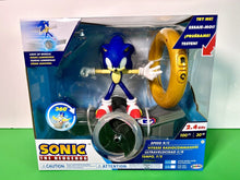 Load image into Gallery viewer, 2024 JAKKS Sonic the Hedgehog - Sonic Speed RC Toy (Lights up, Gold Ring Ctrl)